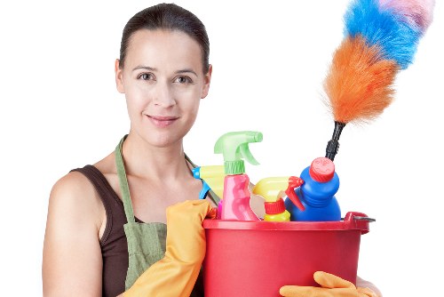 Professional cleaners working in a Kingston home