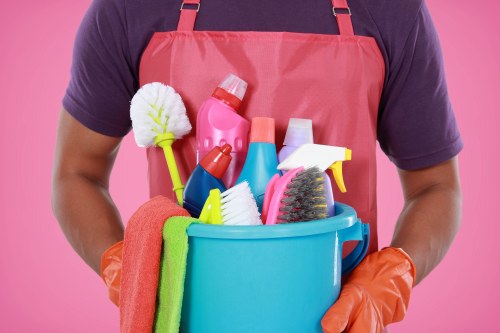 Final clean after renovation work in a Kingston house