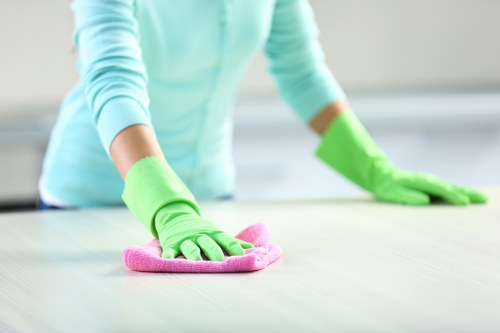 Local Kingston cleaning team working in a property