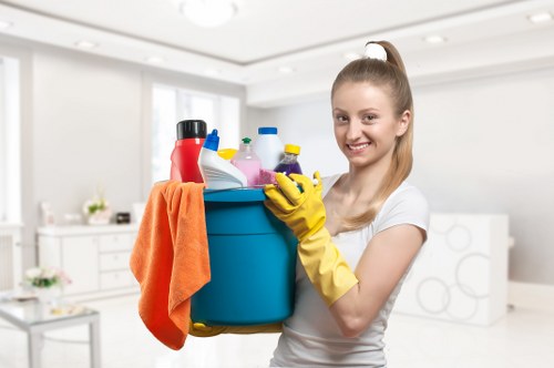 Local cleaners servicing a Kingston apartment building